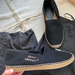 Saint Laurent embroidered espadrilles